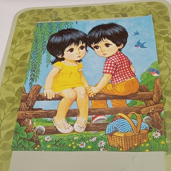 LEE BIG EYES Art Prints Boy Girl 3 Seasons 8x10" Posters Spring Summer Fall - Picture 3 of 13